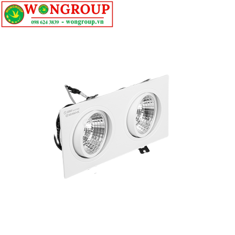 Đèn Chiếu Điểm Đôi Xoay Góc 1 Trục SJC004