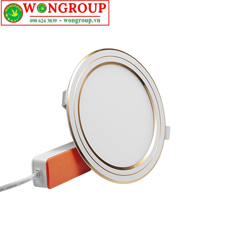 Đèn Panel Eri 2 Siêu Mỏng Viền Vàng - Đế Nhựa