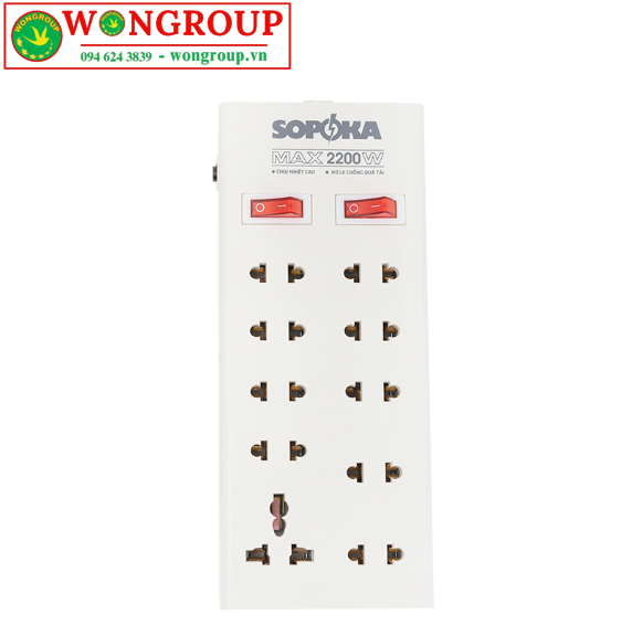 Ổ cắm 10 cửa chịu nhiệt