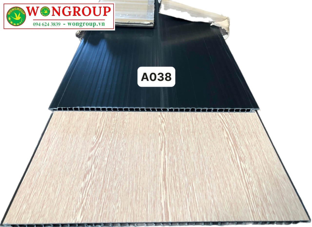 Tấm ốp tường - Ốp trần Nano than tre A038