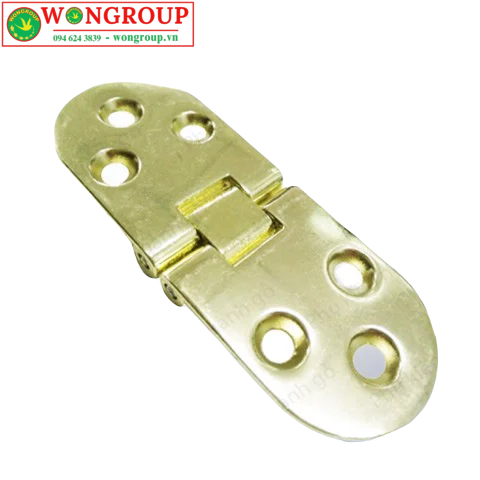 Bản lề bán nguyệt xi vàng đồng 40x80mm