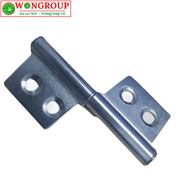 Bản lề lá cờ, khoan lỗ màu trắng kích thước 25x63mm