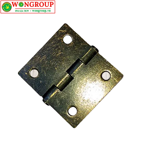 Bản lề lá, màu đồng thau đen giả cổ, 37x20mm