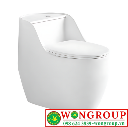 Bồn Cầu Trứng Liền Khối Màu Trắng Cao Cấp WonGroup NV-1062