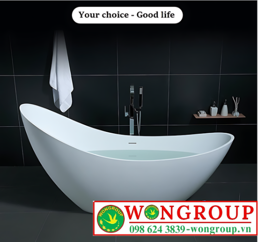 Bồn tắm ngồi cao cấp hình thuyền Acrylic WonGroup NV-1560