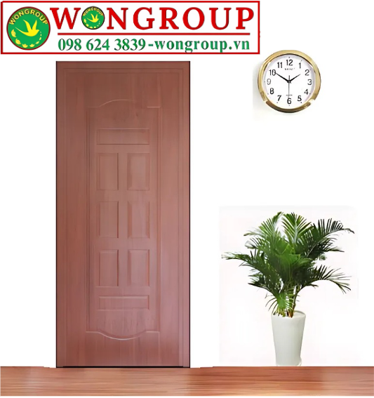 Cửa nhựa Composite dán da  7