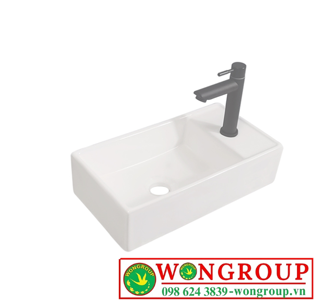 Chậu Lavabo Hình Chữ Nhật Treo Tường Cao Cấp WonGroup NV-320T46