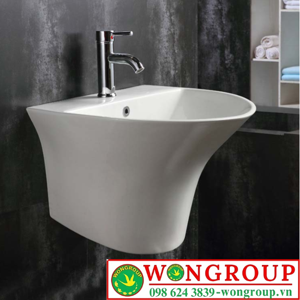 Chậu lavabo liền khối tròn WonGroup NV-426