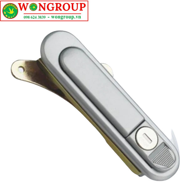 Khóa phẳng trung màu xám, mạ chrome