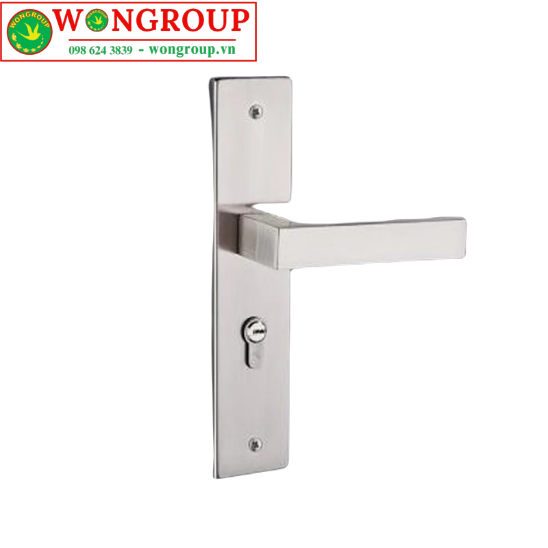 Khóa tay gạt nhôm, màu kẽm trắng