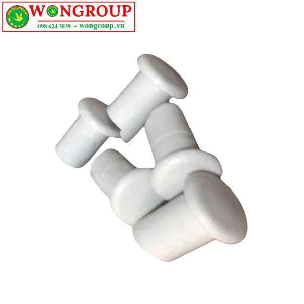 Nút bít phi 10 bằng nhựa, màu trắng