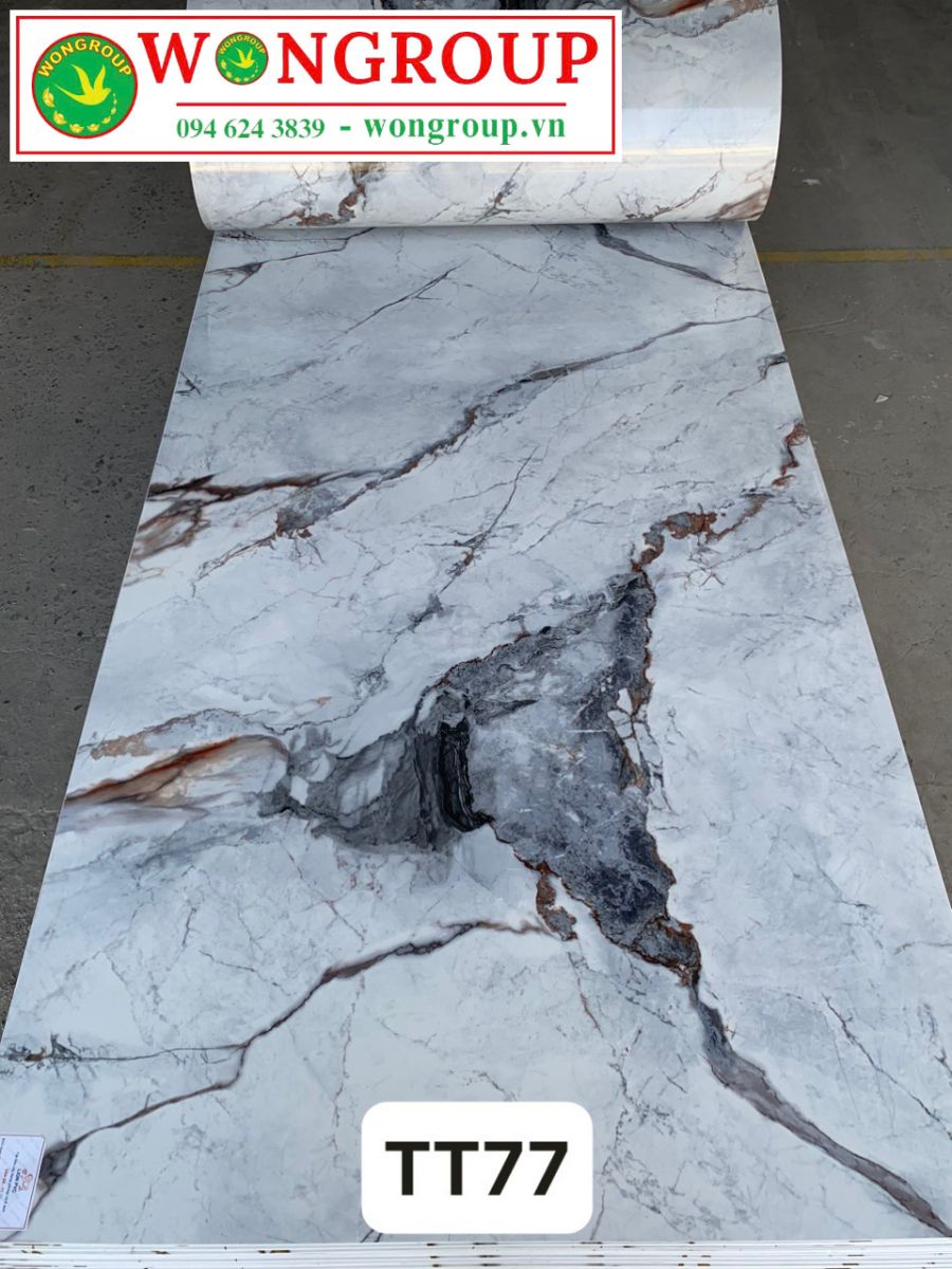 Tấm ốp PVC vân đá TTT77