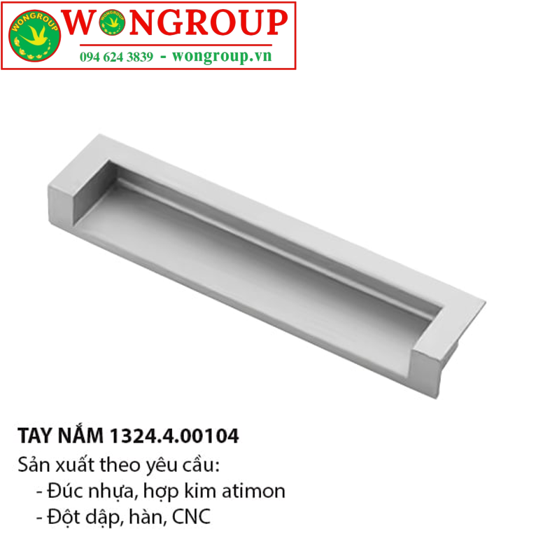 Tay nắm âm nhôm 00104