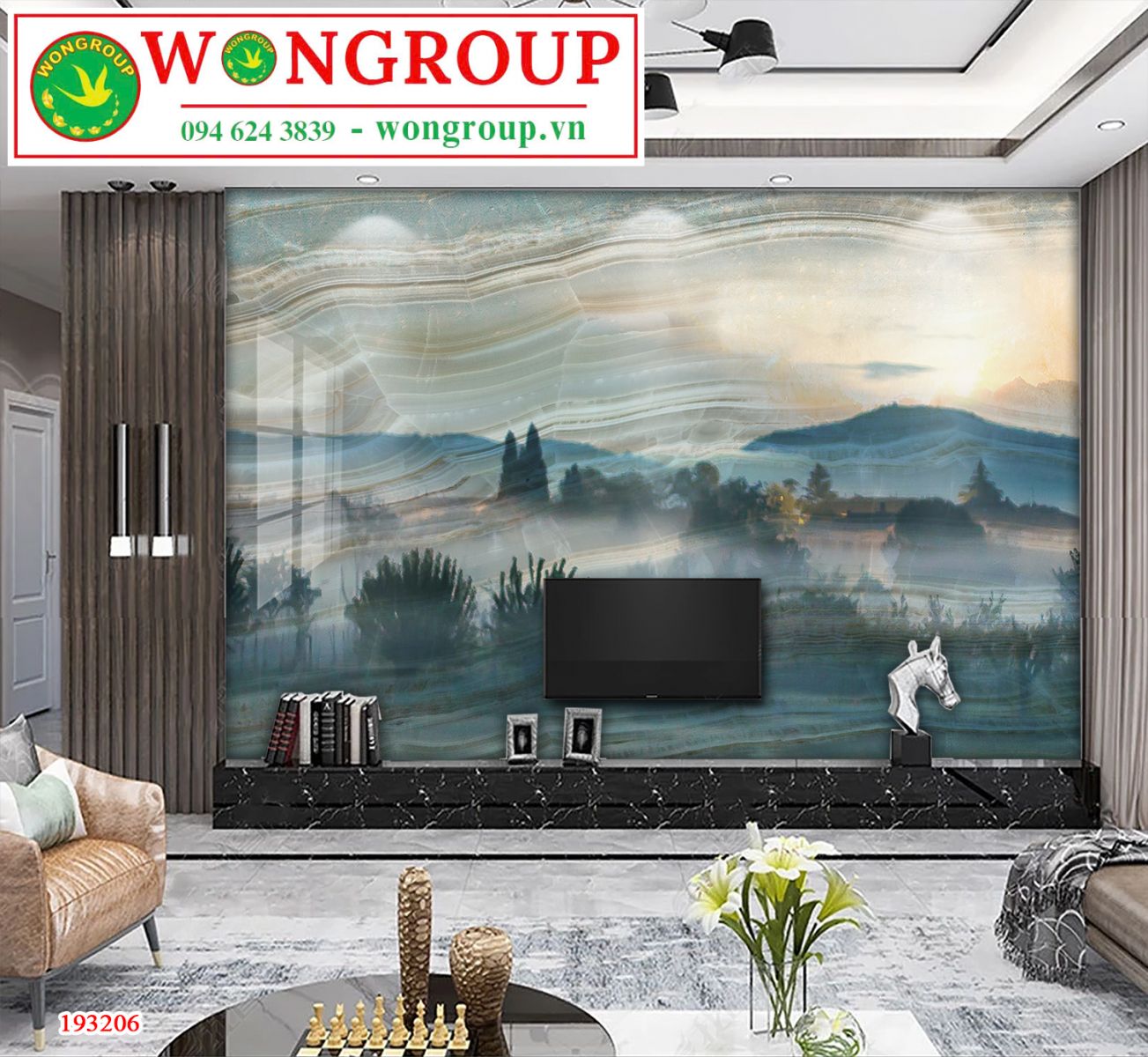 Tranh Vân Đá Phong Cảnh MS320