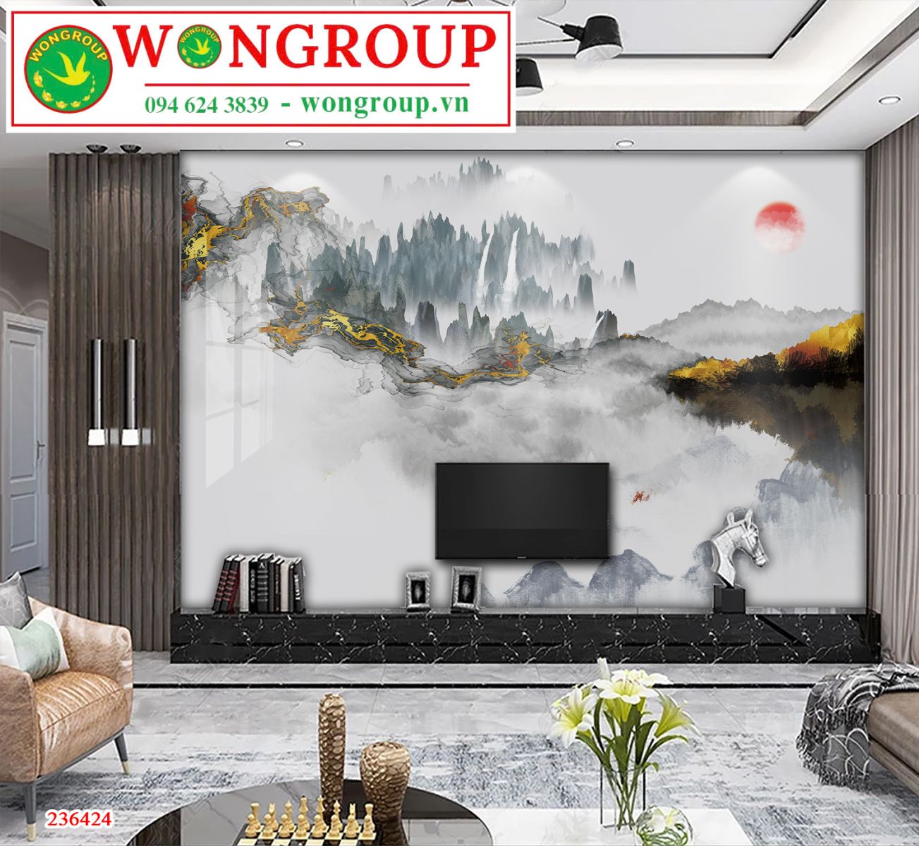 Tranh Vân Đá Phong Cảnh MS240