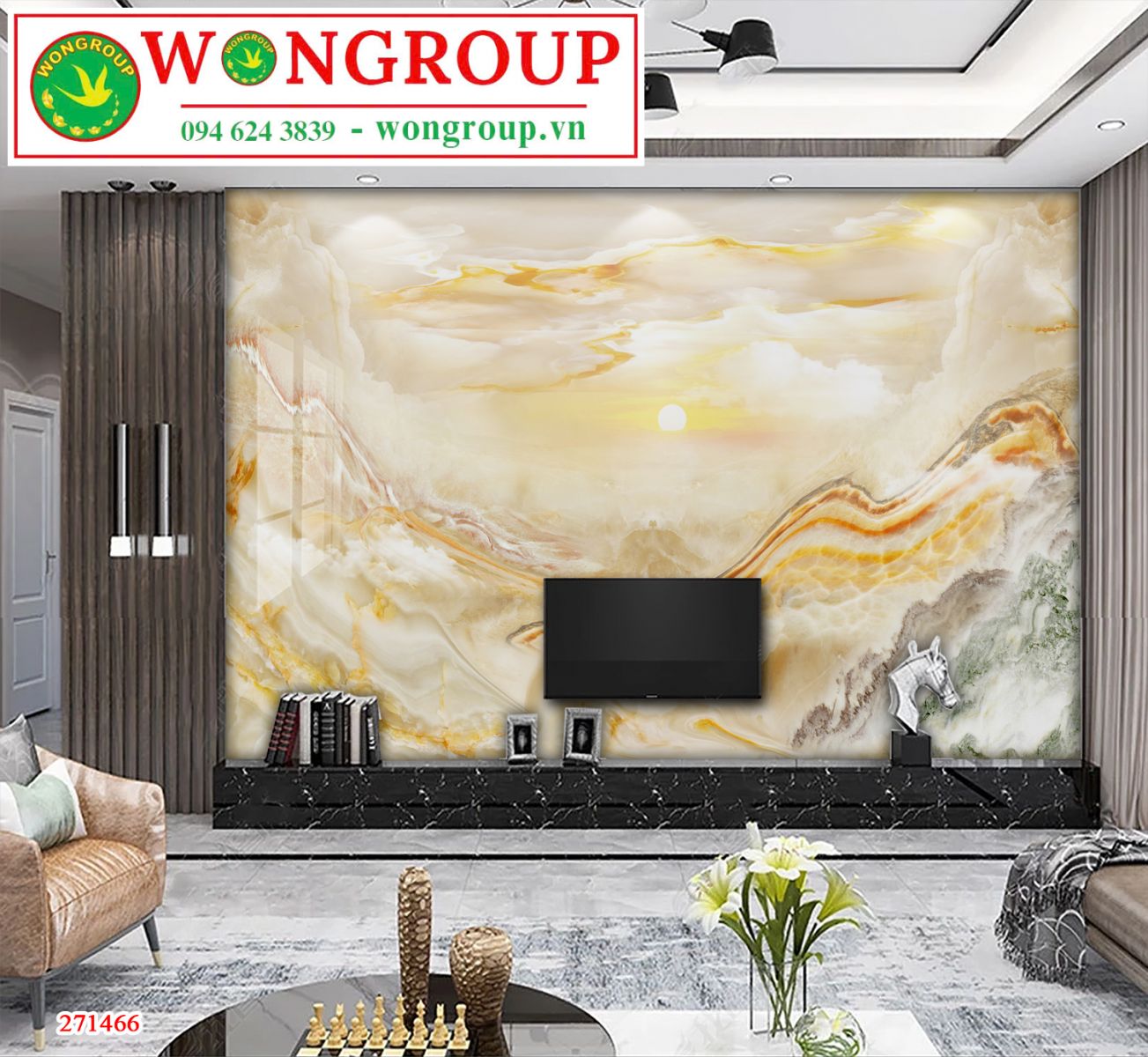 Tranh Vân Đá Phong Cảnh MS272