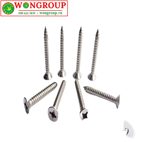 Vít đầu bằng inox 304 M4, M5