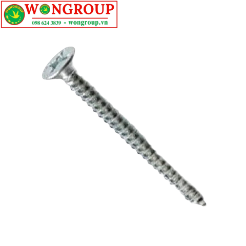 Vít đầu bằng răng nhuyễn M3, M3.5, M4, M5 màu trắng