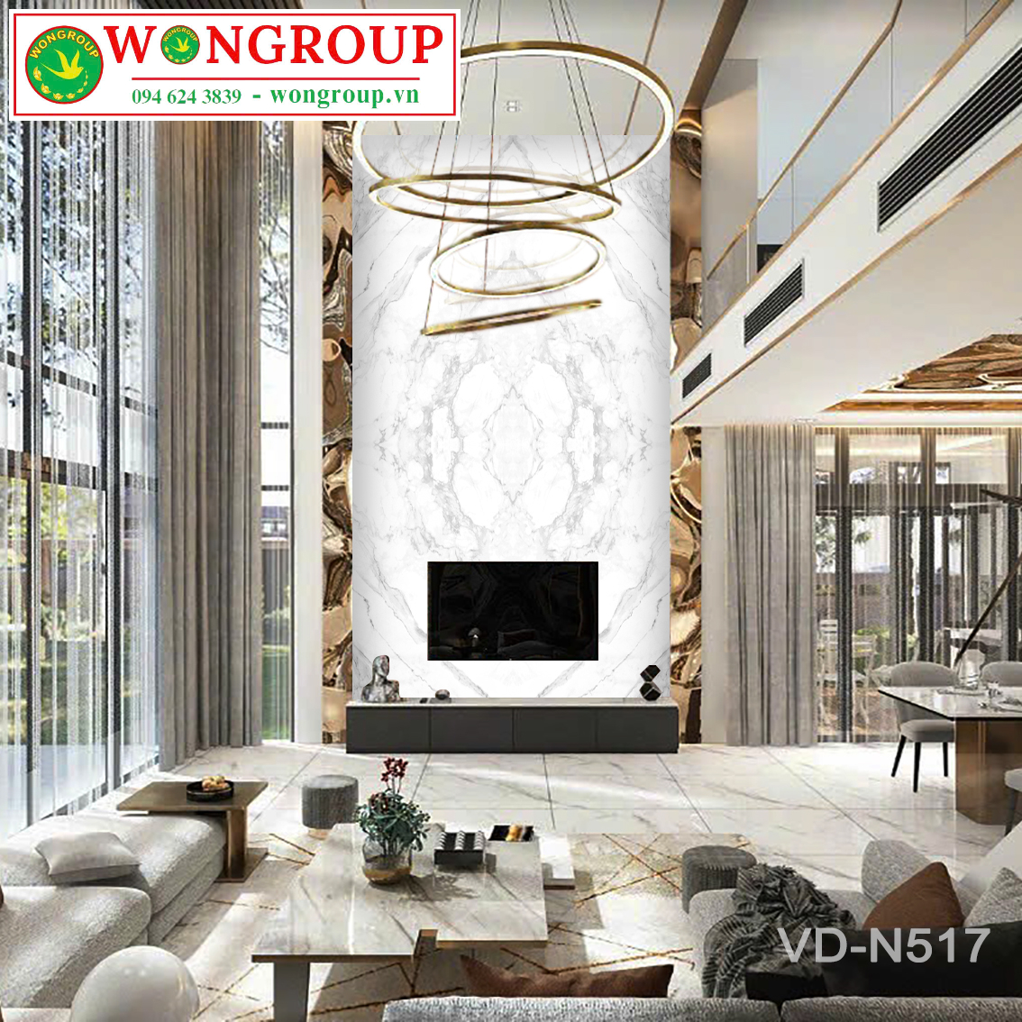 Tranh Vân Đá Đối Xứng MS51