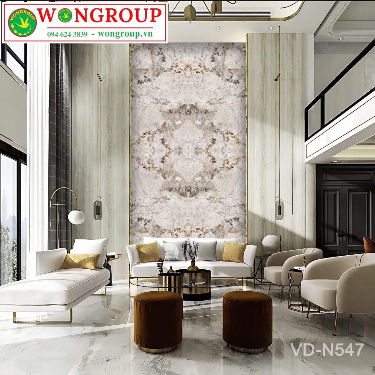 Tranh Vân Đá Đối Xứng N54