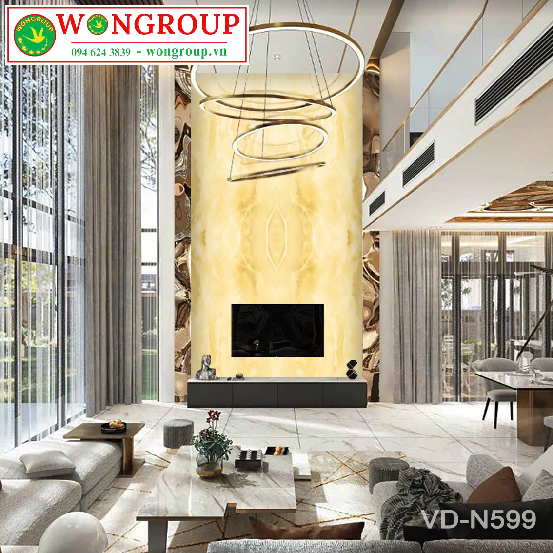 Tranh Vân Đá Đối Xứng N59
