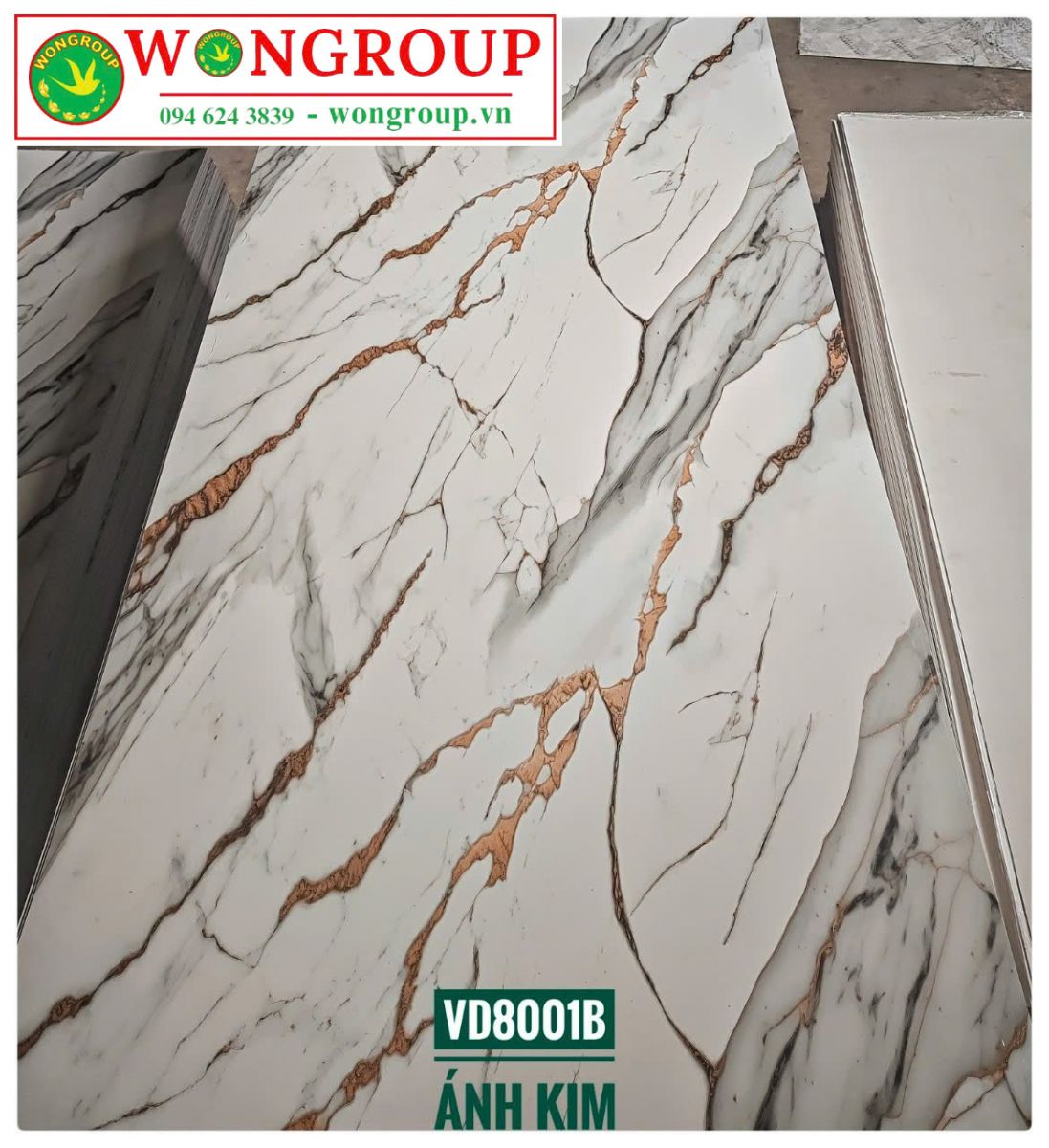 Tấm ốp PVC vân đá VD8001B
