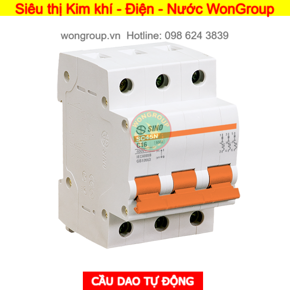 Cầu dao tự động MCB SC108N - 3 Cực