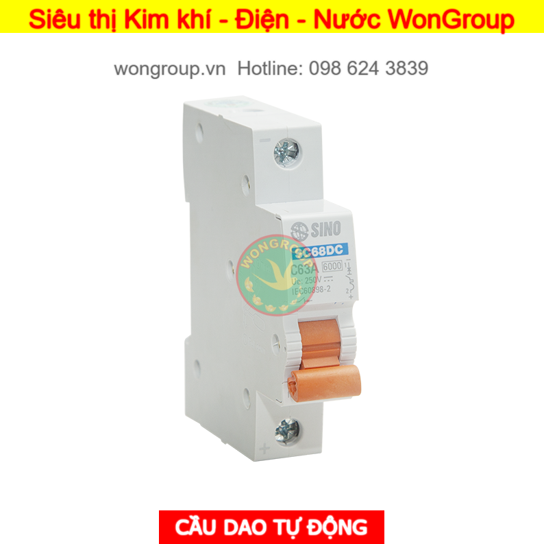Cầu dao tự động điện 1 chiều DC SC68DC