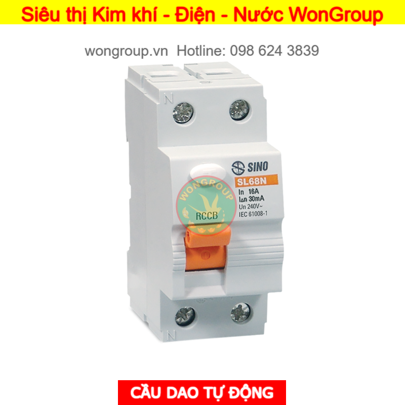 Cầu dao chống dòng rò - RCCB SL68N - 2 Cực