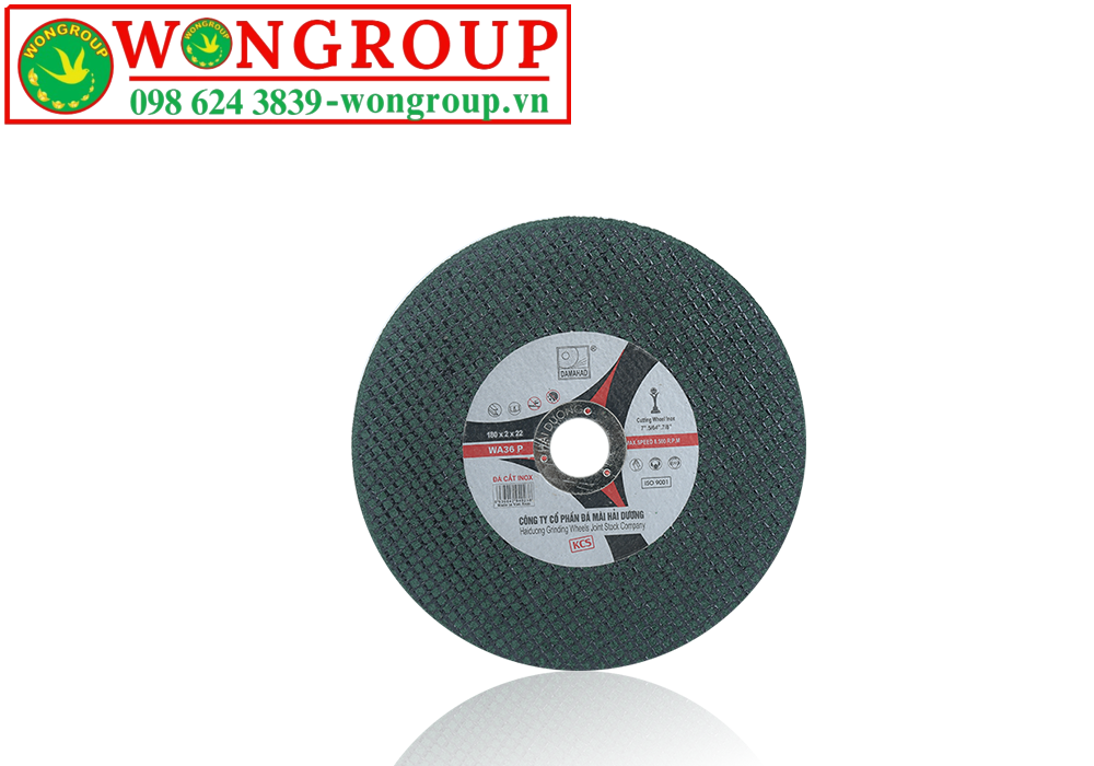 Đá cắt inox Ct 180.2.22 xanh