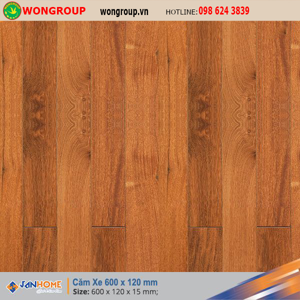 Sàn gỗ Căm Xe 600 x 120mm