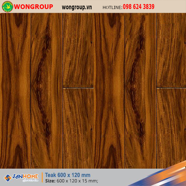 Sàn gỗ Teak 600 x 120mm