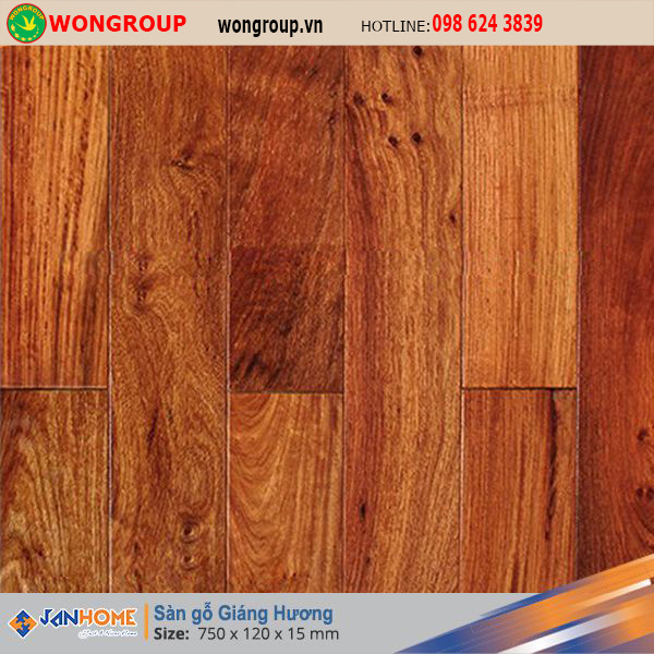 Sàn gỗ Giáng Hương 750 x 120mm