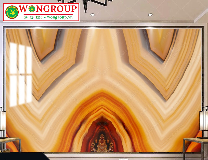 Tranh Vân Đá Họa Tiết Vàng Mới Lạ